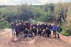 Participants de les rutes a la zona del Pont Sec