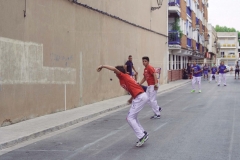 Façana de l’antic cinema al carrer Jacinto Benavente, on es juguen les partides de festes de pilota valenciana (Foto de Nieves Pastor)