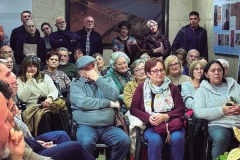 Protagonistes de l’exposició ‘Instants de llum’ durant la inauguració de la mostra