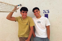 Xavi i Pau al trinquet d’Alfara