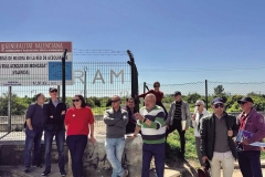 Ricardo Orts, junt amb Valentín Palau, de la Reial Séquia de Montcada, van ser els guies de la ruta