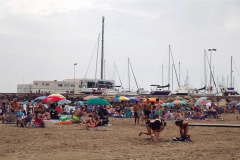 Platja Nord i port esportiu de la Pobla de Farnals