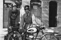 Antonio Lafuente i José María Caballero, pilots de motocicletes Villof al Ral·li Montcada-Lourdes