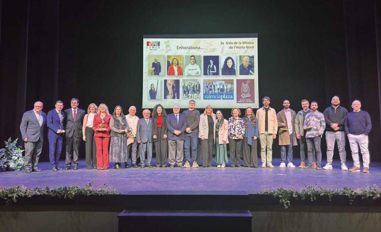 Persones i institucions guardonades a la III Gala de la Música de l’Horta Nord