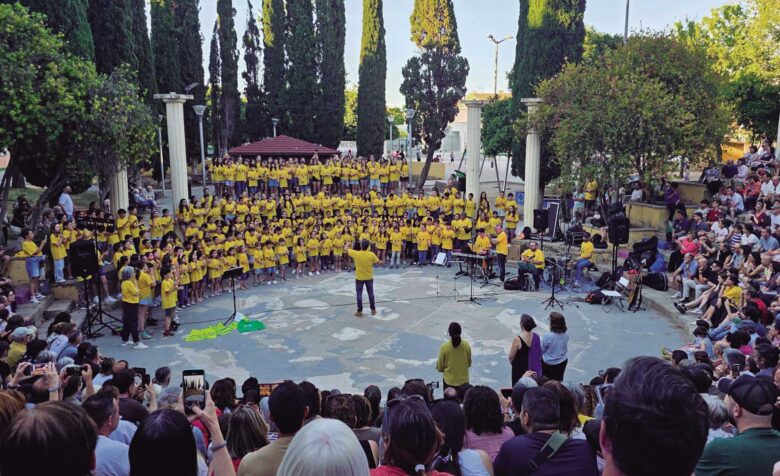 L’actuació va tindre lloc en el parc Rei en Jaume de Foios