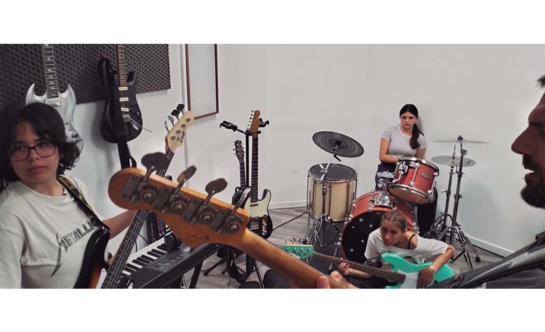 Combo musical a la Rockadèmia de Ramonets